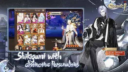 Close-up of a powerful Shikigami character.